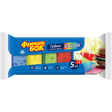 Губка кухонна Фрекен БОК Color 5   1 шт